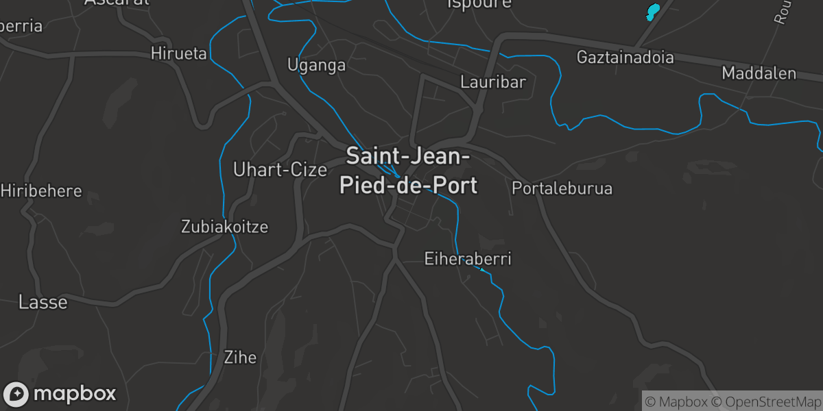 La Nive (Saint-Jean-Pied-de-Port, Pyrénées-Atlantiques, France)